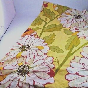 1 POTTERY BARN PILLOW EURO SHAM FLORAL BUTTERFLY YELLOW  GREEN ORANGE 26"